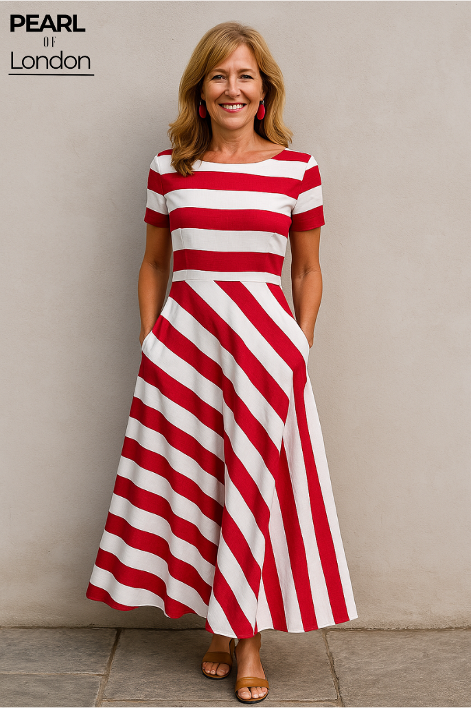 BROOKLYN | ELEGANT STRIPED DRESS