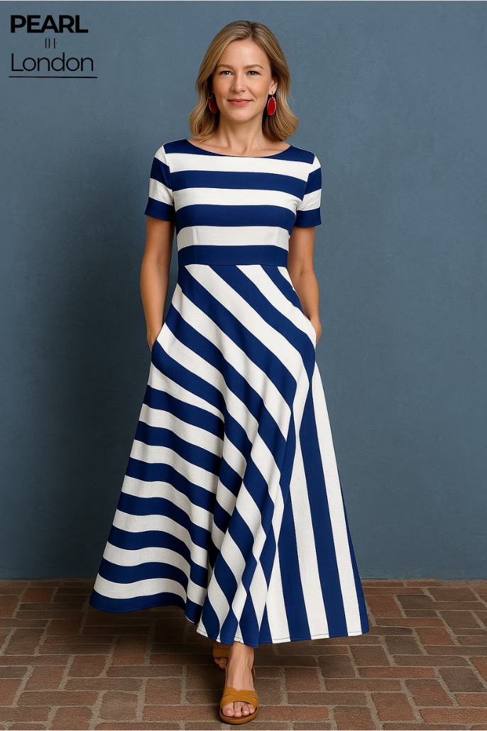 BROOKLYN | ELEGANT STRIPED DRESS