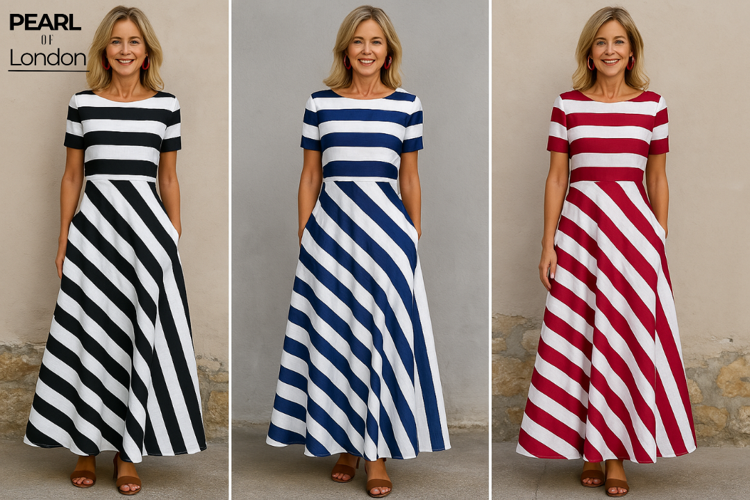 BROOKLYN | ELEGANT STRIPED DRESS